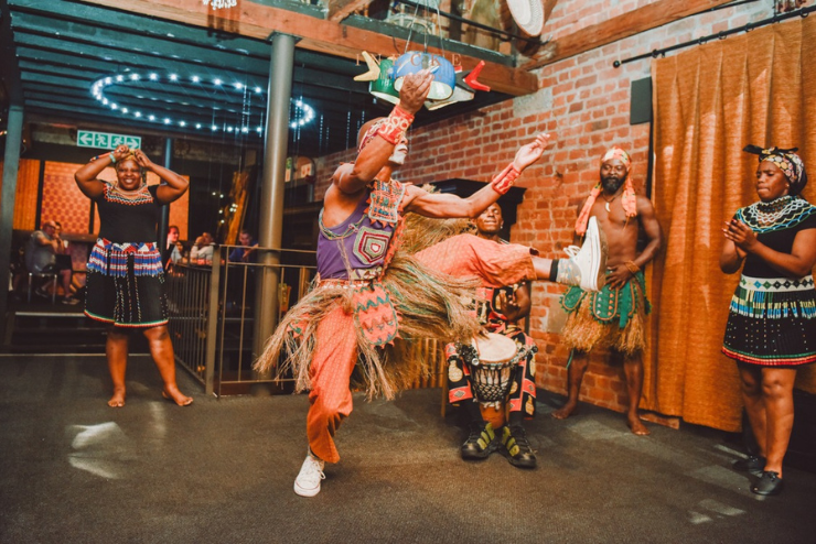Gold Restaurant Dance Performance
